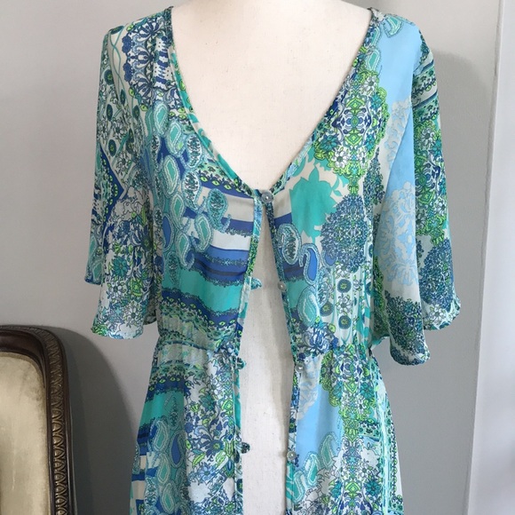 Elan Dresses & Skirts - 🥳HP! NWT~ ELAN SHEER MAXI DRESS/SWIM COVERUP